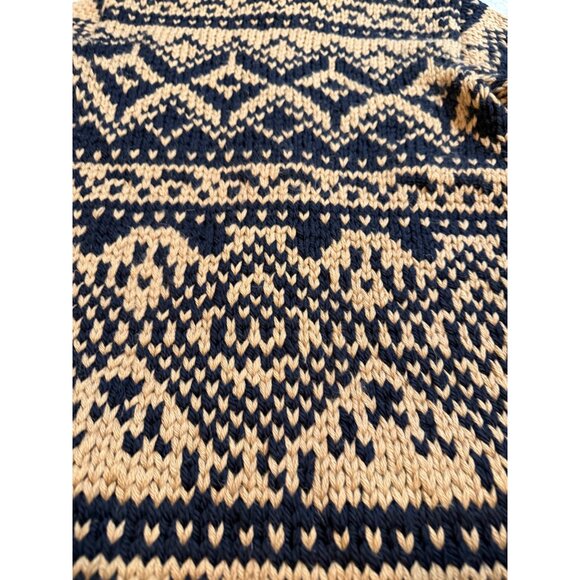 Yigal Azrouel M Mohair Wool Alpaca Chunky Knit Long Cardigan Coat Geometric Zip - Picture 11 of 16